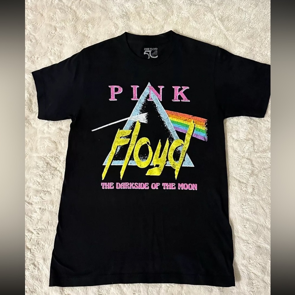 Pink Floyd The Dak Side Of The Moon Size S Black Graphics Casual T-shirt Unisex